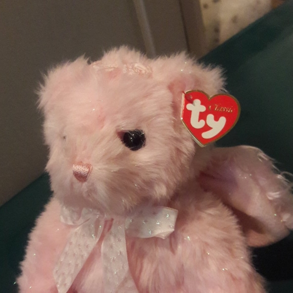 💙TY Classic Faithful Beanie Buddy Angel Bear - Picture 3 of 6